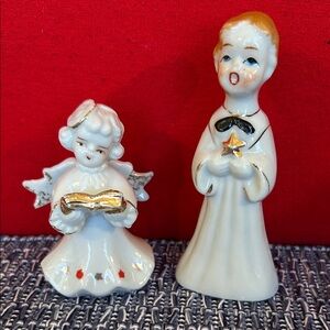 Angel Choir Figurines Gold Accents